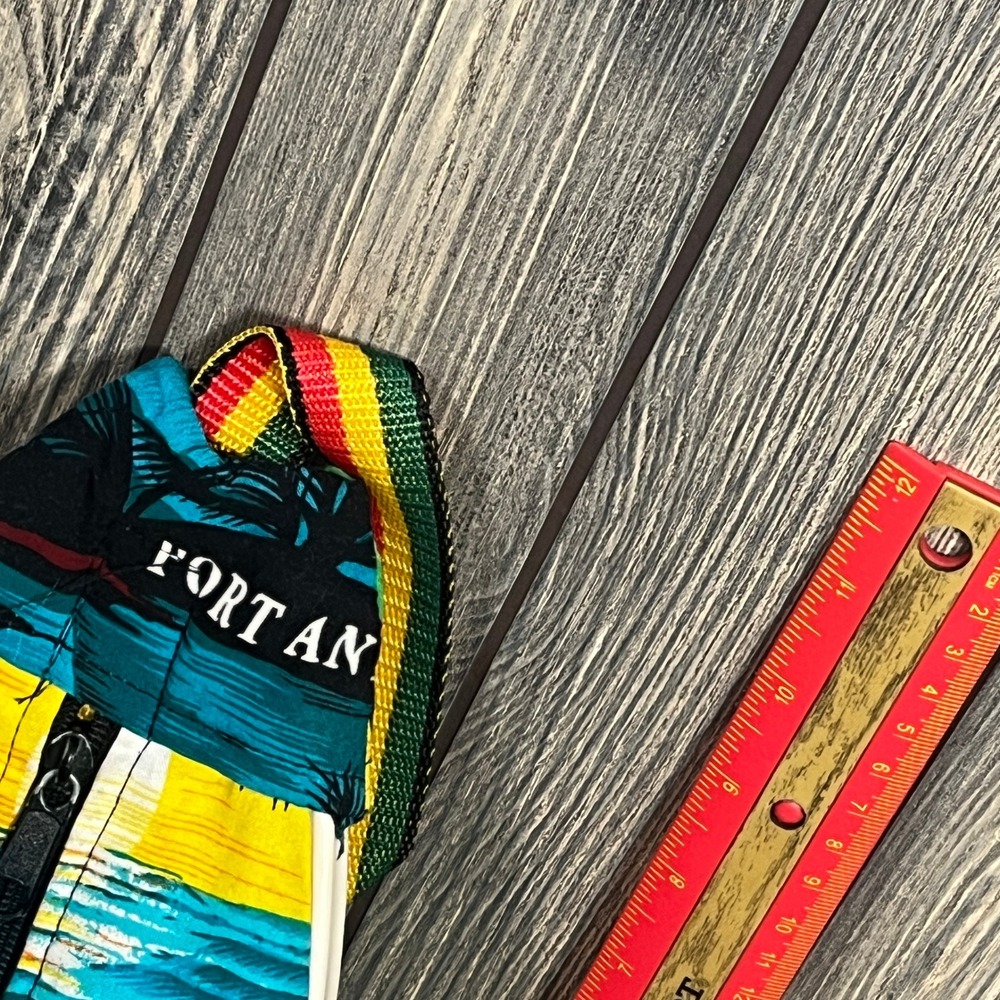 Port Antonio Tear Drop Backpack Blue Tropical Gem Of The Caribbean Rasta Strap - Picture 6 of 8